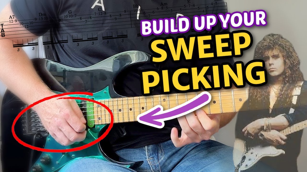 Master SWEEP PICKING With This Yngwie Sequence!