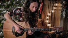 Relaxing Christmas Blues Guitar • Silent Night Acoustic Fingerstyle