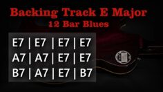 12 Bar Blues Backing Track E Major | 130 BPM | Guitar backing Track