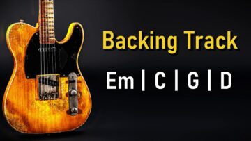 Blues Rock BACKING TRACK E Minor | Em C G D | 120 BPM | Guitar Backing Track