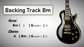 Dreamy Rock BACKING TRACK B Minor / G Lydian | 75 BPM | Guitar Backing Track