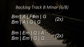 Emotional Pop Ballad Backing Track B Minor | 70 BPM | Guitar Backing Track