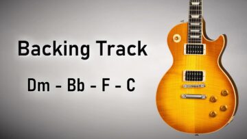 Emotional Rock Pop BACKING TRACK D Minor | Dm Bb F C | 80 BPM | Guitar Backing Track