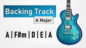 Pop Rock BACKING TRACK A Major | 112 BPM | Guitar Backing Track