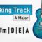 Pop Rock BACKING TRACK A Major | 112 BPM | Guitar Backing Track