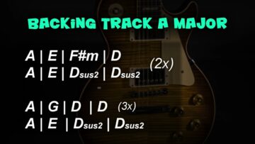 Rock Ballad Backing Track A Major | 45 BPM (6/8) | Guitar Backing Track