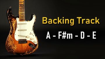 Rock Pop BACKING TRACK A Major | 110 BPM | Guitar Backing Track
