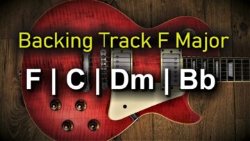 Rock Pop Backing Track F Major | 70 BPM | Guitar Backing Track