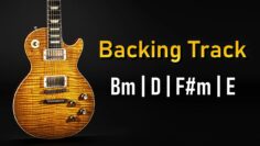 Rock Pop Backing Track F# Minor / B Dorian | 110 BPM | Guitar Backing Track