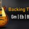 Rock Pop BACKING TRACK G Minor | Gm Eb Bb F | 70 BPM | Guitar Backing Track