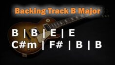 Slow Rock Backing Track B Major | 90 BPM | Guitar Backing Track