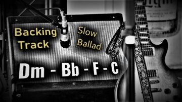 Slow ROCK BALLAD Backing Track D Minor | Dm Bb F C | Guitar Backing Track