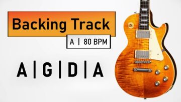Southern Rock BACKING TRACK in A | 80 BPM | A G D A | Guitar Backing Track