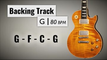 Southern Rock Backing Track in G | 80 BPM | G F C G | Guitar Backing Track
