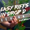 3 EASY Don Broco Riffs in DROP D | Pretty, T-shirt Song & Everybody