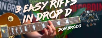 3 EASY Don Broco Riffs in DROP D | Pretty, T-shirt Song & Everybody
