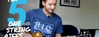 5 Easy Guitar Riffs on 1 STRING!