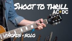 AC/DC Shoot To Thrill Guitar Lesson Tutorial – All Parts Chords & SOLO