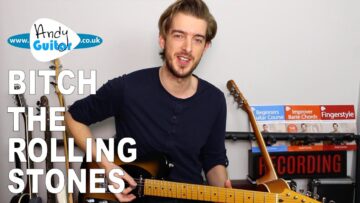 BITCH The Rolling Stones Guitar Lesson Tutorial – Easy Riff!