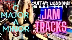 C Major A Minor Backing Track – GUITAR LESSONS MADE EASY #guitarsolo #backingtracks