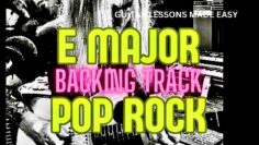 E Major Pop Rock Backing Track ( 5 Riffs Over E Major) #guitarlessons #guitar