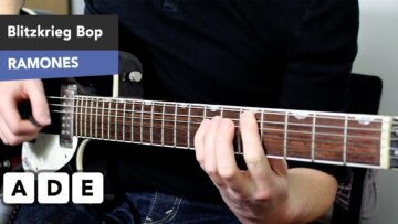 EASY 3 Chord Punk Guitar Song – Blitzkrieg Bop Guitar Lesson – The Ramones