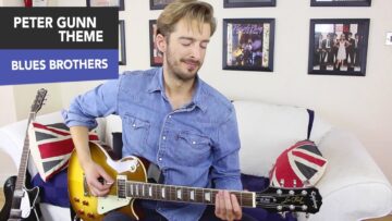 EASY Lead Guitar – Peter Gunn Theme Guitar Lesson Tutorial