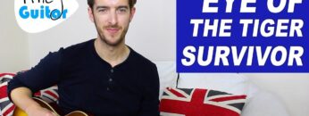 Eye Of The Tiger Guitar lesson – EASY Electric Guitar Songs