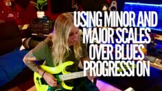 Here are few licks played over a backing track. Major|Minor Scale Base Riffs #beginnerguitarlessons