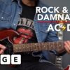 How to play Rock And Roll Damnation by AC/DC – EASY Guitar lesson tutorial
