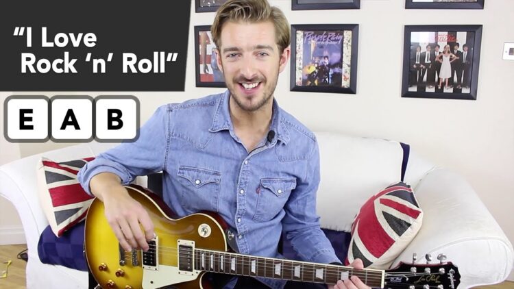 I Love Rock And Roll Guitar Lesson Tutorial – EASY Electric Guitar Song!
