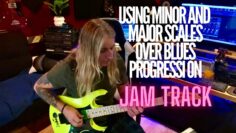 Jam Track Mixing Major and Minor over Blues Progression #jamtrack