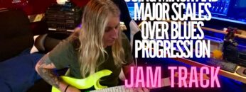 Jam Track Mixing Major and Minor over Blues Progression #jamtrack