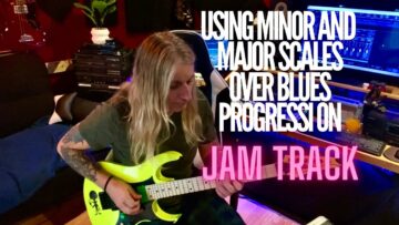 Jam Track Mixing Major and Minor over Blues Progression #jamtrack