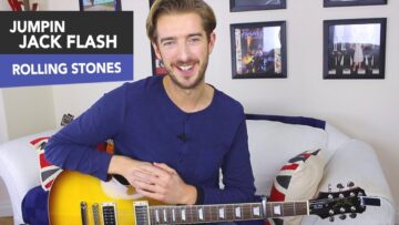 JUMPIN JACK FLASH Guitar Lesson Tutorial (Open G Tuning) The Rolling Stones