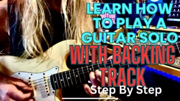Learn How To Play A Guitar Solo In D Major Backing Track Included#guitarlessons #guitar