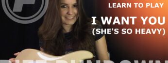 Learn to Play I Want You (Shes So Heavy) by The Beatles