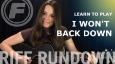 Learn to Play I Wont Back Down by Tom Petty