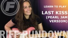 Learn To Play Last Kiss by Pearl Jam