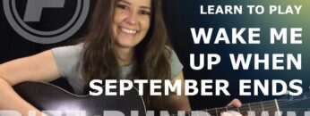 Learn to play Wake Me Up When September Ends by Green Day