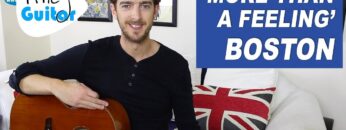 MORE THAN A FEELING (BOSTON) Guitar Lesson Tutorial – how to play acoustic songs