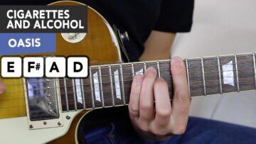 OASIS Cigarettes and Alcohol Guitar Lesson + Lead Solos