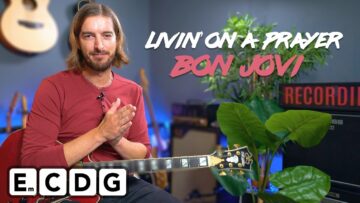 Play Livin On A Prayer by Bon Jovi – EASY CHORDS, Riffs & SOLO!