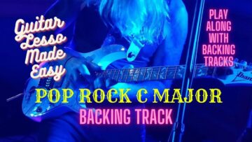 POP ROCK BACKING TRACK IN C MAJOR #guitarbackingtrack #guitarsolo #jamtrack