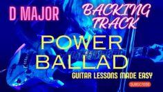POWER BALLAD GUITAR BACKING TRACK D MAJOR #guitarbackingtrack #jamtrack #guitar