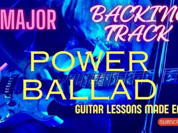 POWER BALLAD GUITAR BACKING TRACK D MAJOR #guitarbackingtrack #jamtrack #guitar