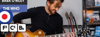 The Who – Baba ORiley // Easy Rock Power Chords song for Beginners!