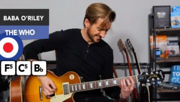 The Who – Baba ORiley // Easy Rock Power Chords song for Beginners!