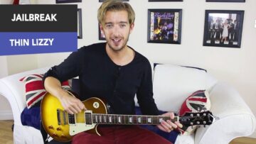 Thin Lizzy JAILBREAK Guitar Lesson Tutorial – VERY EASY Power chord song