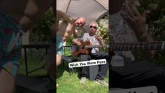 Floyd in the garden at 42 Gear Street with this lovely @DowinaGuitars acoustic 👌 @EytschPi42